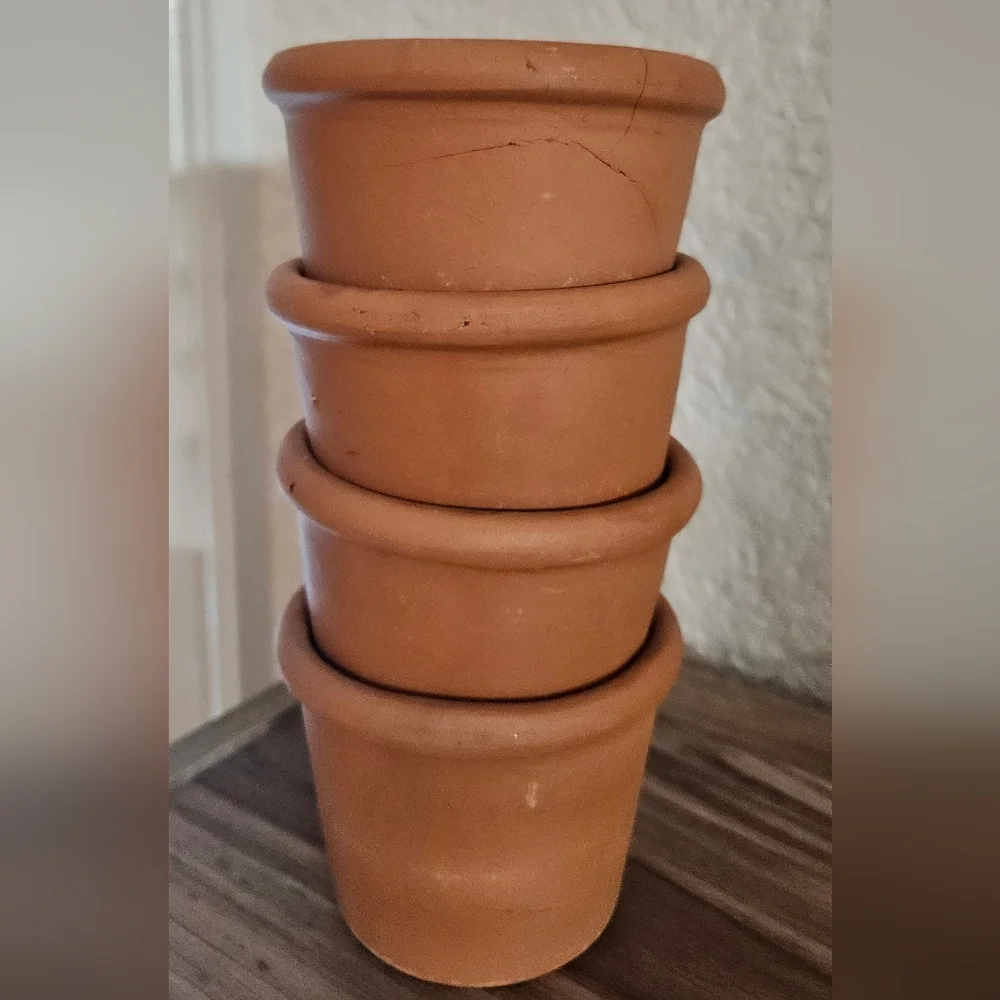 Set Of 4 Terra Cotta Pots - Picture 5 of 5